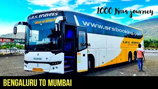 BENGALURU TO MUMBAI : SRS SCANIA FULL BUS JOURNEY | BUS CABIN RIDE | #Ash2travel
