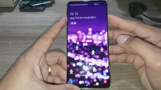 Como desbloquear Senha de tela Galaxy S10 e S10e S10 Plus