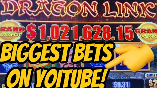 $2500 BETS BIGGEST EVER ON YOUTUBE!! DRAGON LINK!