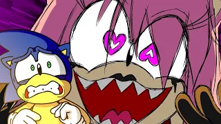 Crazy Amy Rose vs Sonic | Bemax - Monster [AMV]