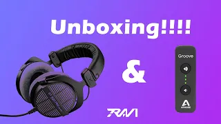 Beyer Dynamic DT 990 Headphone & Apogee Groove DAC/AMP Unboxing!