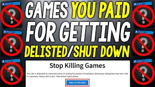 Games You PAID for Getting SHUT DOWN and DELISTED is ABSOLUTELY AWFUL!