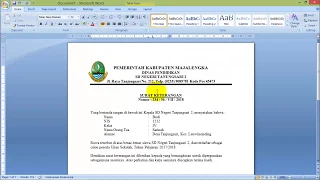 Cara Membuat Kop Surat Resmi dengan Microsoft Word