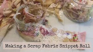 Making a Fabric Snippet Roll