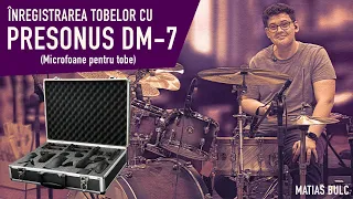 Înregistrarea Tobelor cu Presonus Dm7 - Sound Test