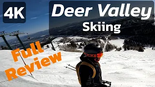 Deer Valley Skiing Review in 4K - Park City, Utah