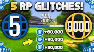 *SOLO* 5 BEST RP GLITCHES TO LEVEL UP FAST IN GTA 5 ONLINE 1.68! (GTA 5 RP METHODS) ALL CONSOLES