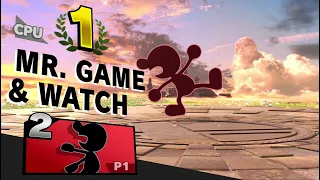 Smash Bros Ultimate - 3D Mr. Game and Watch with Interpolation