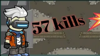 Mini militia 57 kills in two matches op gameplay 🔥