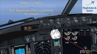 PMDG 737 - REAL BOEING PILOT - Fuel Crossfeeding Procedure