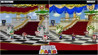 Paper Mario 4K UHD Texture Pack 3.7.0 Remaster Refolded | Project 64 3.0.1 N64 Emulator PC