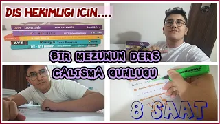 BİR MEZUNUN DERS ÇALIŞMA GÜNLÜĞÜ #1 | 8 Saat ders çalıştık⌚ | #2021tayfa #YKS2021