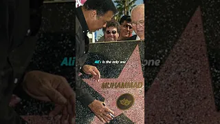 Why Muhammad Ali's Star is embedded in the wall instead of the ground?