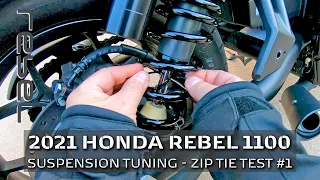 REBEL1100: Suspension Tuning Part 1 - Zip tie test