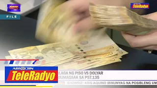 Halaga ng piso vs dolyar bumagsak sa P57.135 | TELERADYO BALITA (8 Sept 2022)