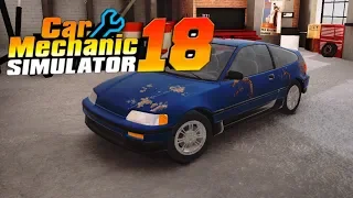 CAR MECHANIC SIMULATOR 18 MOBILE iOS / Android Gameplay | First Garage and 3 Cars Restored Tutorial