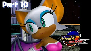 Sonic Adventure 2 Battle Dark Side - Part 10 - On pursuit to follow Tails. What is Rogue up to?