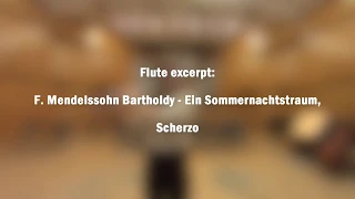 Mendelssohn - Ein Sommernachtstraum, flute excerpt