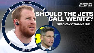 Dan Orlovsky suggests the Jets sign Carson Wentz 👀 | Get Up