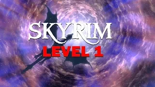 Skyrim Special Edition - Defeating Alduin at level 1 legendary difficulty