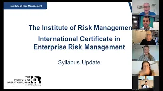 International Certificate in Enterprise Risk Management - Syllabus Update