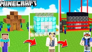 BAZA VS ZOMBIE OD NOOB DO PRO W MINECRAFT! | Vito vs Bella