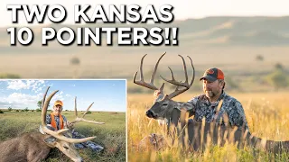 Two Kansas 10 Pointers!! | Early Muzzleloader Deer Hunting