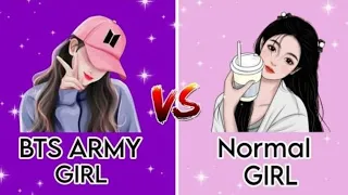 BTS Army girll VS Normal girl /Choose One #viral #viralvideo #trending #challenge .