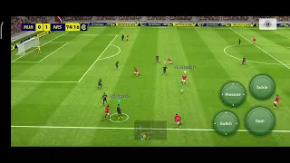 Arsenal vs Man United eFootball PES 2023 Mobile Gameplay