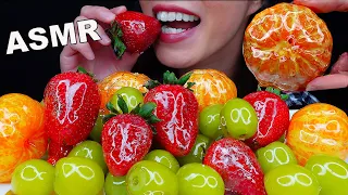 ASMR TANGHULU CANDIED FRUITS *Strawberries, Tangerines, Grapes MUKBANG 먹방 (No Talking) EATING SOUNDS