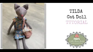 Step By Step Tutorial to Make the Tilda Cat ! - Super Easy and SO CUTE !!!! FREE PATTERN