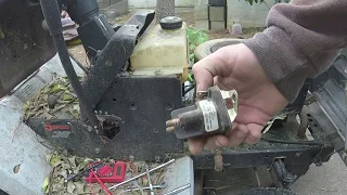 Riding Mower starter solenoid diagnosis and replacement - Eliminating battery & starter as problems