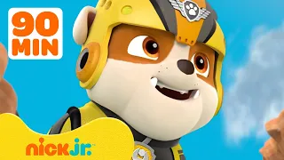 Rubble's Best Rescues From PAW Patrol Season 3! | 90 Minute Compilation | Rubble & Crew