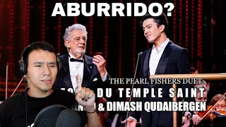 REACCIONANDO a Dimash Qudaibergen,  Placido Domingo - The Pearl Fishers Duet Au fond du Temple Saint