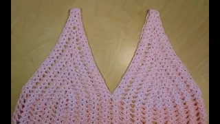 Crochet vestido  parte 1 de 2