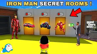 Franklin Opening IRON MAN All Secret Rooms With Shinchan and Doraemon in GTA 5