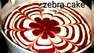 Zebra cake recipe in regular sauce pan | chocolate and vanilla cake | eggless | #foodMagicwithNidhi