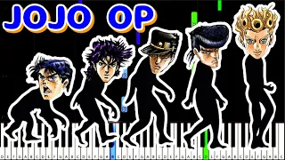 Evolution OF JOJO Music [JOJO'S BIZARRE ADVENTURE OP Part1-5]... And How To PLAY IT!  [animeloveman]