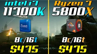 i7-11700K vs. Ryzen 7 5800X | Test in 8 Games