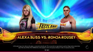 WWE 2K20 Alexa Bliss Vs  Rhonda Rousey