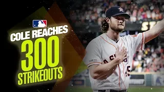 Astros' Gerrit Cole reaches 300 strikeouts in 2019!