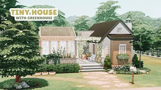 Tiny House with Greenhouse 🌿🌻 | The Sims 4 Blooming Rooms Kit Speed Build (No CC)