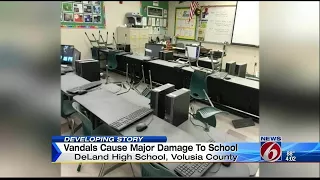 Vandals cause major damage to school