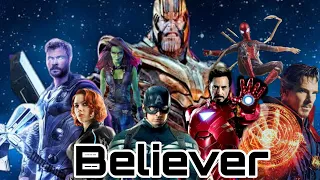 Believer Avengers fight | Avengers Infinity war thanos fight with hulk | thanos believer  version