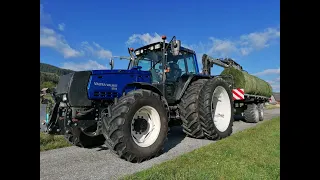 Ballentransport mit Valtra 8550 (Valtra 7,4L Sound!)