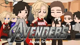 The Avengers react to each other End! | Alive trio:) read description if you want