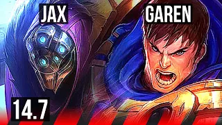 JAX vs GAREN (TOP) | 8/0/2, Legendary | NA Diamond | 14.7