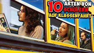 10 ARTEN von Schülern auf KLASSENFAHRT! die Zocker, die Tussen, die Sportler, die Partymacher...