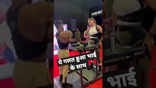ARMWRESTLING AT DUBAI MUSCLE SHOWFt #gym #armwrestling#shorts