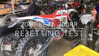 2018 Beta 300RR Re-Jet Test